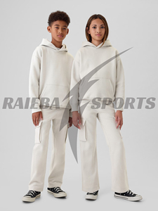 Pantalon de survêtement ample évasé pour hommes et femmes, style cargo tendance, coupe droite, premium, à la mode, style empilé - Product Image 3