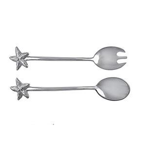 Servidor de ensaladas de lujo, juego de cubiertos de Metal, cuchara y tenedor, nuevo diseño - Product Image 6