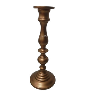 Home Decorative Set of 2 Metal <b>Candle</b> Stand Black Shiny Powder Coating <b>Candle</b> Holder for Hotels & Wedding Decor in <b>Bulk</b> - Product Image 5