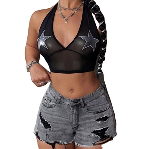 Shorts en jean pour femmes à prix abordable, taille haute, décontractés, pour l'été, vente directe d'usine, fournisseur OEM, meilleur prix à saisir - Product Image 4