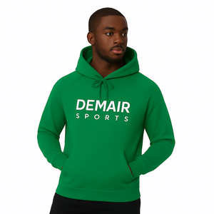 Sweats à capuche et sweatshirts pour hommes de couleur unie sweats à capuche personnalisés à manches américaines pull de longueur régulière avec cordon de serrage assorti - Product Image 6