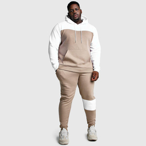 Trajes de chándal con estampado de logotipo personalizable para hombre Sudadera con capucha y pantalones de algodón 100% Trajes de chándal de dos piezas para invierno - Product Image 1