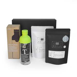 Coffret Cadeau Thé Froid d'Été Comprenant une Bouteille en Verre et du Thé Gyokuro Suzune Yame pour Retrait en Magasin ou Offre Cadeau - Product Image 2