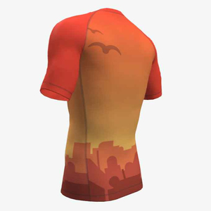 เสื้อรัดรูปป้องกันผดผื่นระบายอากาศพิมพ์ลายซับลิเมตคุณลักษณะ UPF50กันยูวีตามสั่ง - Product Image 2