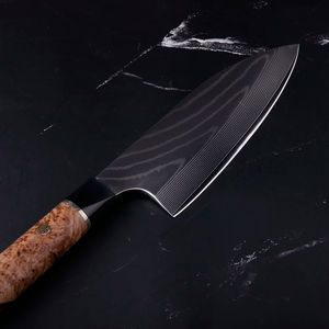 Couteau de chef japonais haut de gamme en acier Damas VG10 avec manche en résine de 6,5 pouces, couteau Deba, couteau de cuisine, Gyuto - Product Image 6