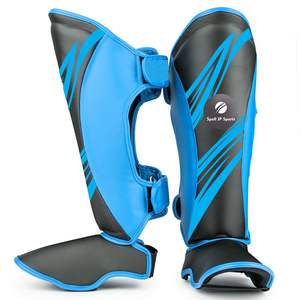 Protector de Piernas de Cuero Vacuno Profesional OEM ODM para Boxeo, Muay Thai, Entrenamiento - Product Image 1