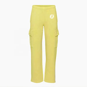 Ensemble de survêtement pour femme, style streetwear d'hiver, haut court à manches longues, jogging, 100% coton, personnalisable, deux pièces avec poches latérales - Product Image 3