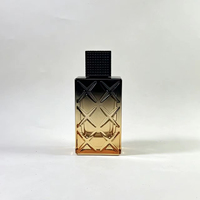 Flacon de parfum en verre haut de gamme personnalisé, flacon de parfum vide avec bouchon doré ou argenté, emballage personnalisé pour une ligne de parfums de luxe