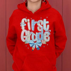 Sweat à capuche pour femmes pleine longueur avec fermeture éclair graphique à épaules tombantes rouges sweat à capuche classique anti-rides et respirant sweats à capuche vierges pour femmes - Product Image 2