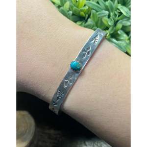 B. Shorty Kingman Turquoise & Sterling <b>Silver</b> Cuff <b>Bracelets</b>-Fashion Jewelry for <b>Men</b> and Women - Product Image 2