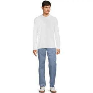 กางเกงคาร์โก้แฟชั่นใหม่สำหรับผู้ชายกางเกงกีฬาผ้ายีนส์แนวสตรีทฮิปฮอประบายอากาศได้มี6กระเป๋าระบายอากาศได้ดี - Product Image 2