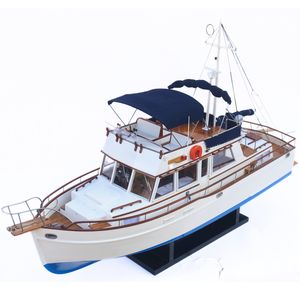 MODÈLE GRAND BANKS BATEAU EN BOIS FABRIQUÉ À LA MAIN POUR LA DÉCORATION DE LA MAISON LIVRAISON RAPIDE NAUTIQUE DE LUXE - Product Image 2