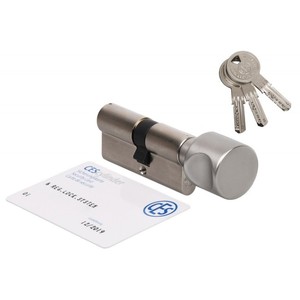 Cylindre CES WSM 30K/40 nickel, certifié classe 6.D, 3 clés percées - Product Image 1