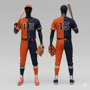 Conjunto de Uniforme de Béisbol Personalizado, Chaqueta y Pantalón de Béisbol para Hombre con Calcetines de Béisbol, Gorra y Mochila, Conjunto Completo - Product Image 3