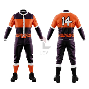 Logo personnalisé sublimation manches courtes style hip-hop baseball uniforme complet pantalon en jersey vêtements de sport uniforme de baseball pour hommes - Product Image 1