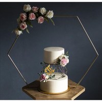 Présentoir à gâteau élégant décor fantaisie support de forme ronde de table pour fournitures de fête fleur décorative thème romantique