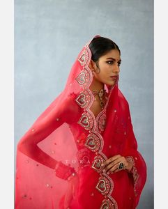 Sari de seda Rangoli clásico de moda, Sari indio de último diseño con hilo y Sari de trabajo de secuencia para suministro al por mayor - Product Image 5