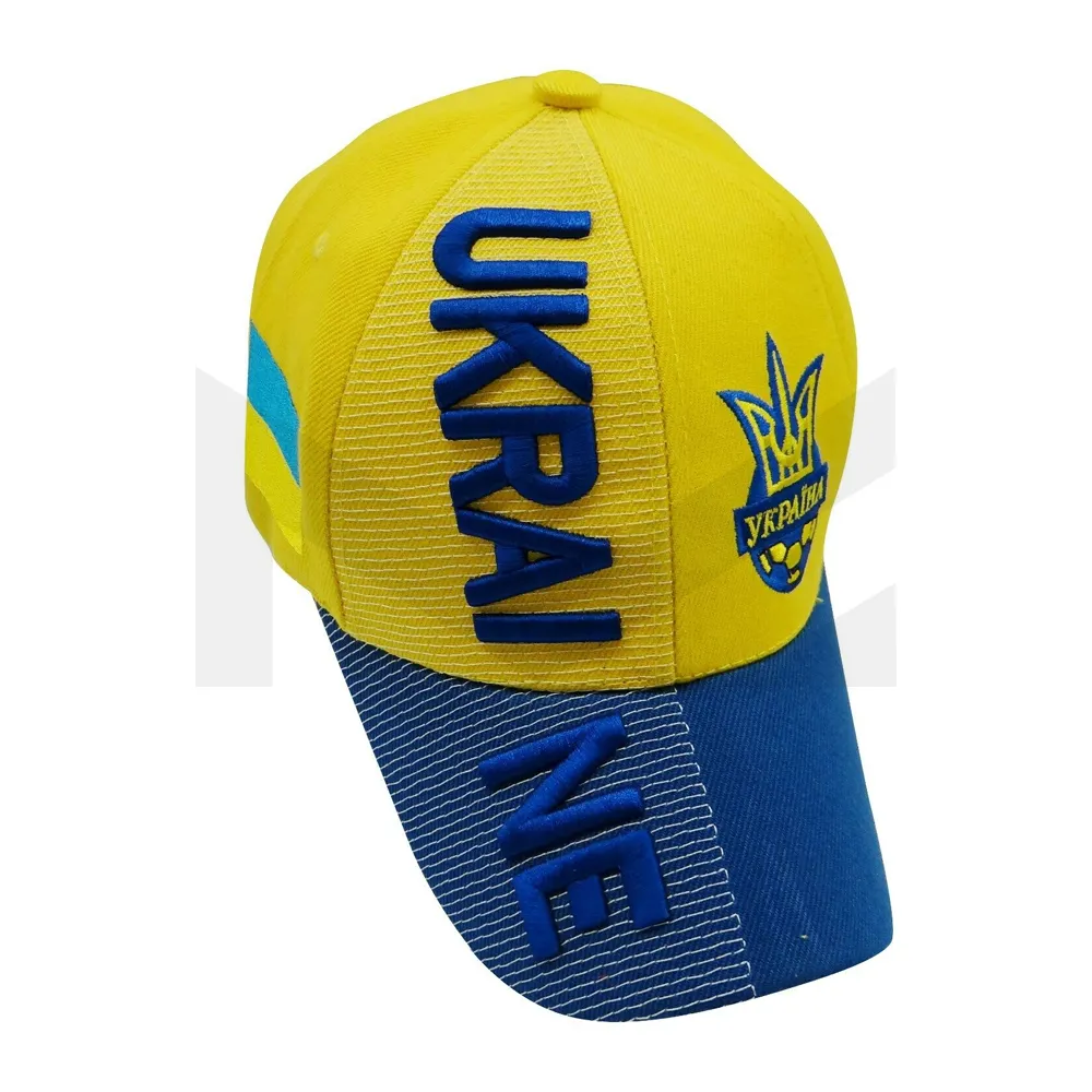 ウクライナのシンボルが付いた野球帽ウクライナの紋章ウクライナからのギフト