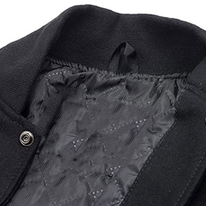 Écusson de broderie personnalisé OEM pour hommes Veste universitaire de baseball Tendance décontractée Veste de baseball ample pour hommes Expédition DDP - Product Image 3