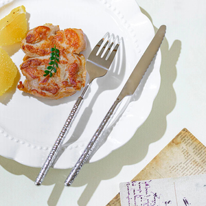 Couverts Ensemble de couverts en acier inoxydable 100% Design personnalisé Poignée Couleur Marron Ombre Ensemble d'argenterie Vaisselle Miroir Polonais - Product Image 6