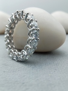 Men's Luxury 10K 14K 18K <b>Gold</b> Hip Hop Trend Ring VVS Natural Diamond Rounded Baguette for Weddings Fashionable <b>Costume</b> <b>Jewelry</b> - Product Image 3