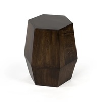 Table basse décorative unique en bois d'acacia naturel massif de haute qualité et d'aspect artisanal pour la maison moderne Table d'appoint ornée