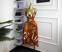 Vente directe usine – Robe d'été usagée à imprimé numérique, robe décontractée grande taille pour femme