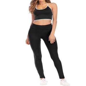 Conjunto deportivo de 2 piezas para mujer, ropa deportiva de talla grande para gimnasio y yoga, mallas deportivas, ropa de entrenamiento del fabricante - Product Image 1