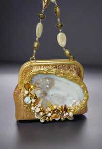 กระเป๋ามีฝาปิดประดับลูกปัดกระเป๋าสำหรับงานแต่งงานกระเป๋าคลัทช์ประดับด้วยหินทำมือสำหรับผู้หญิงอินเดียขายส่ง - Product Image 2