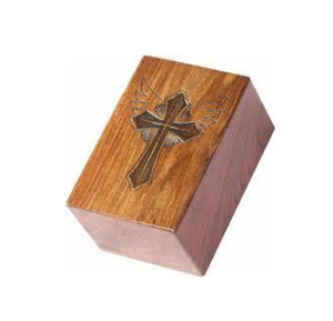 Urnas de madera hechas a mano para cremación, urnas funerarias decorativas para hombre y mujer a bajo precio - Product Image 1