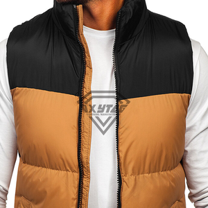 Gilet matelassé pour homme personnalisé, logo OEM, hiver, chaud, léger, veste sans manches d'extérieur, respirant, gilets matelassés pour homme personnalisés - Product Image 4