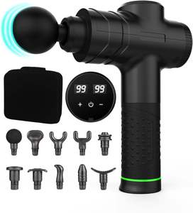 Masajeador Corporal Recargable, 12 Niveles de Velocidad, Motor sin Escobillas, Pistola de Masaje de Tejido Profundo, Uso en Todo el Cuerpo - Product Image 1