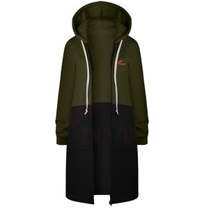 High Quality Women's Long Casual Knitted Printed Hooded Front Logo New Autumn Collection Hot Selling Durable Hoodies - Product Image 1