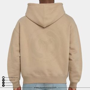 Sudadera con Capucha Extra Grande de Invierno al por Mayor, 100% Algodón, Felpa Gruesa, Logotipo Personalizado Bordado e Impreso, Hombros Caídos, Unisex - Product Image 5