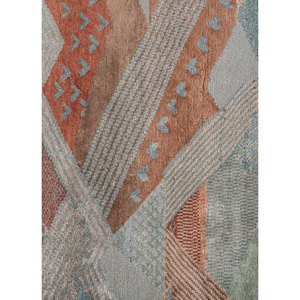 Manchaha Gold Hand Knotted Wool Bamboo Silk Rug 10mm Thick Rectangle Abstract Pattern for Home Hallway for Home Floor Les-2849 - Product Image 3