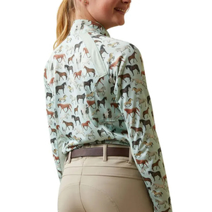 Custom Long Sleeve Performance Equestrian Shirt <b>for</b> <b>Kids</b> Personalized Power Dry Base Layers <b>for</b> Horse Riding Breeches <b>Clothing</b> - Product Image 2