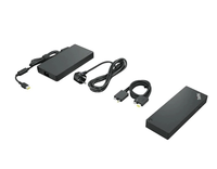 40B00300US untuk Lenovo ThinkPad Thunderbolt 4 Dock Stasiun Docking Berkinerja Tinggi dengan Dual USB C dengan Adaptor 300W