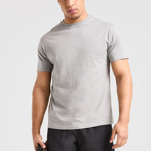 Camiseta informal personalizada al por mayor, camiseta ligera lisa en blanco de manga corta para hombre - Product Image 4
