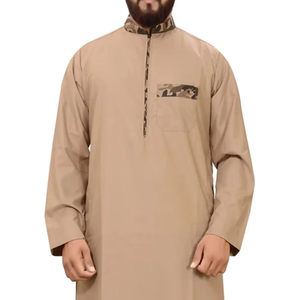 Túnicas Musulmanas para Hombre de Alta Calidad 2025, Transpirables, de Algodón, de Secado Rápido, Casuales, Tallas Grandes, para Adultos, Venta al por Mayor, Servicio OEM para Eid/Ramadán - Product Image 5