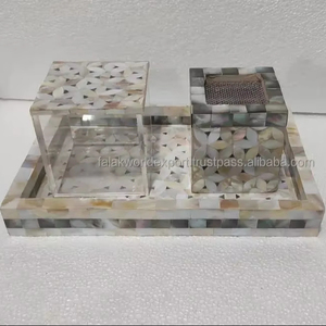 ชุดถาดเผาโบนเลย์และที่ใส่ไม้บาคโคพร้อมฐานดอกไม้ตกแต่งบ้านจากอินเดียโดย falak World - Product Image 6