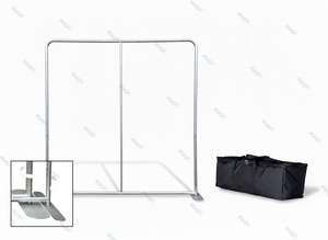 8x8 ウェディング新婚祝いカスタム枕カバー背景幕 アルミフレームテンションファブリック両面フォトブーススタンドバナー - Product Image 4