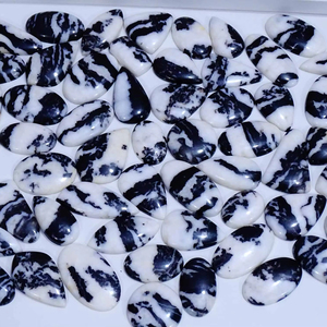 Hermosa piedra preciosa suelta de jaspe cebra natural, venta al por mayor, mezcla de forma y tamaño, cabujón, piedra preciosa suelta para la fabricación de joyas - Product Image 1