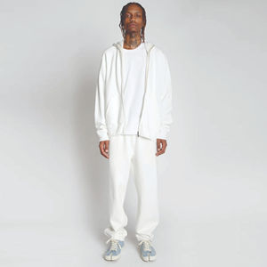 OEM Unisex Soft Distressed <b>Full</b> <b>Zip</b> <b>up</b> <b>Hoodie</b> Comfortable and Trendy Perfect for Casual Wear - Product Image 1