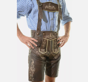Pantalones cortos de color sólido informales para hombre Lederhosen Oktoberfest bávaro ajustado personalizado de calidad superior - Product Image 4
