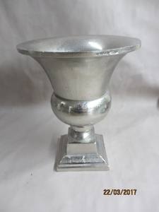 Customised <b>Vintage</b> Rough Silver Metal <b>Vase</b> Home Interior Decoration for Party Occasions-Available in Brass Copper Wood - Product Image 5