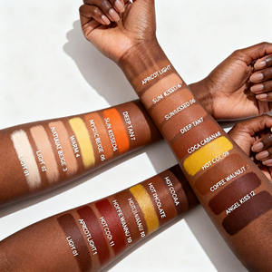 Etiqueta privada Vegan Matte Pressed Setting Powder Control de aceite de larga duración Maquillaje facial Base compacta - Product Image 4