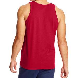 2025 Custom Logo Breathable <b>Muscle</b> Training Gym Tank Top <b>Vest</b> Crew Neck Shirt Workout Men's Polyester Sleeveless Tank Top Men - Product Image 3