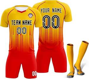 Fabricación de fábrica Ropa deportiva Uniforme de fútbol Color y diseños personalizados Uniforme de fútbol de alta calidad Ropa de entrenamiento Kits completos de fútbol - Product Image 1