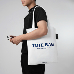 Sac fourre-tout en toile unisexe de style minimaliste de haute qualité TST 3004, fabriqué au Vietnam - Product Image 3