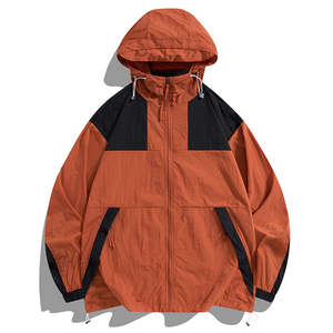 Veste de sport longue en patchwork, imperméable, coupe-vent, légère et respirante, en Cordura, taille plus, pour l'extérieur - Product Image 3